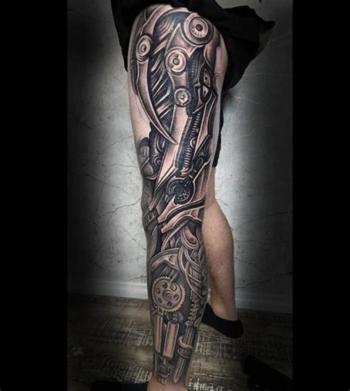 Unveiling The Enigmatic World Of Mechanical Leg Tattoos: Discoveries And Insights
